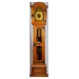 FRENCH OAK GRANDFATHER CLOCK
