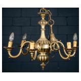 FRENCH 6-LIGHT BRONZE CHANDELIER