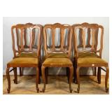 SET OF 6 19TH C. FRENCH OAK CARVED CHAIRS