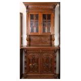 FRENCH RENAISSANCE REVIVAL VITRINE BUFFET
