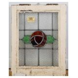 SCOTTISH LEADED STAINED GLASS PANEL