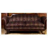AMERICAN DUNCAN PHYFE STYLE MAHOGANY SOFA