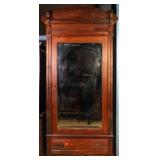 FRENCH ART NOUVEAU MIRRORED ARMOIRE