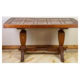 FRENCH OAK DRAW LEAF PUB TABLE
