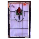 ANTIQUE STAINED GLASS WINDOW