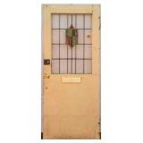 FRENCH LEADED STAINED GLASS DOOR