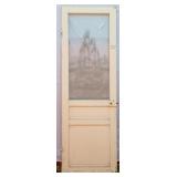 ETCHED GLASS DOOR