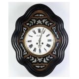 19TH C. FRENCH EBONIZED WALL CLOCK