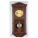 19TH C. ENGLISH OAK REGULATOR CLOCK