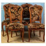 SET OF 4 FRENCH LOUIS XV STYLE CHAIRS