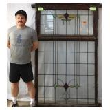 ANTIQUE SCOTTISH STAINED GLASS PANEL