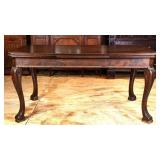 ENGLISH BURL WALNUT DRAW LEAF TABLE