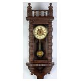 19TH C. GERMAN OAK REGULATOR CLOCK