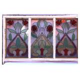ANTIQUE STAINED GLASS WINDOW