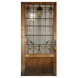 ANTIQUE FRENCH STAINED GLASS DOOR