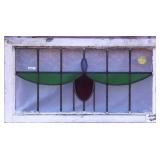 ANTIQUE STAINED GLASS WINDOW