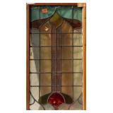 FRENCH STAINED GLASS PANEL