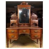 19TH C. FRENCH MAHOGANY LADIES DRESSING VANITY
