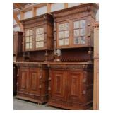 PAIR OF FRENCH RENAISSANCE STYLE MIRRORED CUPBOARD