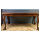 ENGLISH WALNUT DRAW LEAF DINING TABLE