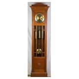 GERMAN OAK TALL CASE CLOCK