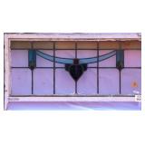 ANTIQUE STAINED GLASS WINDOW