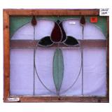 ANTIQUE STAINED GLASS WINDOW