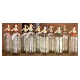 10 ENGLISH PUB SELTZER GLASS BOTTLES
