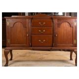 ENGLISH QUEEN ANNE STYLE WALNUT SIDBOARD