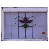 ANTIQUE STAINED GLASS WINDOW
