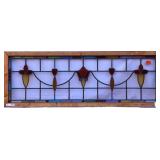 ANTIQUE STAINED GLASS WINDOW