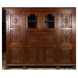 MONUMENTAL FRENCH RENAISSANCE REVIVAL OAK PANELED