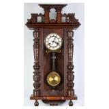 19TH C. GERMAN OAK REGULATOR CLOCK