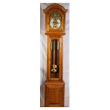 GERMAN OAK TALL CASE CLOCK