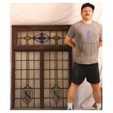 ANTIQUE SCOTTISH STAINED GLASS PANEL