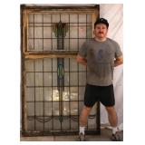 ANTIQUE CONTINENTAL STAINED GLASS PANEL