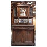 FRENCH OAK VITRINE BUFFET