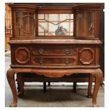FRENCH CHIPPENDALE STYLE MARBLE TOP BUFFET