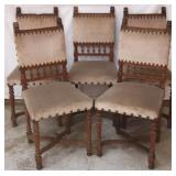 SET OF 5 FRENCH RENAISSANCE STYLE CHAIRS