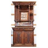 FRENCH RENAISSANCE REVIVAL VITRINE BUFFET