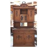 FRENCH ART NOUVEAU VITRINE BUFFET
