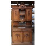 FRENCH ART NOUVEAU VITRINE BUFFET