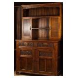 ENGLISH ART DECO OAK SERVER