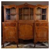 FRENCH OAK VITRINE SIDEBOARD