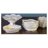 15PC DRESDEN HAND-PAINTED PORCELAIN TABLEWARE SET