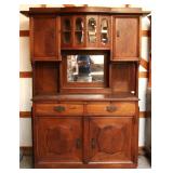 CONTINENTAL ARTS & CRAFTS VITRINE BUFFET