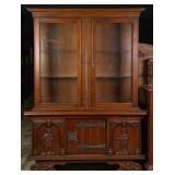 FRENCH FIGURAL CARVED VITRINE