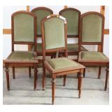SET OF 5 FRENCH DINING CHAIRS