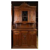 FRENCH OAK VITRINE BUFFET