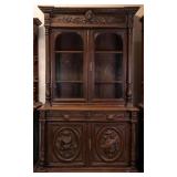 FRENCH RENAISSANCE STYLE VITRINE BUFFET